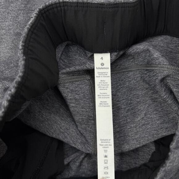 Lululemon On The Fly Pant 28" Luxtreme In Heathered Black - Picture 5 of 8